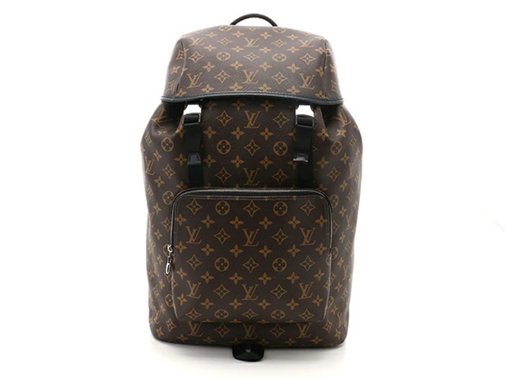 LOUIS VUITTON Backpack Rucksack Monogram Macassar Brown
